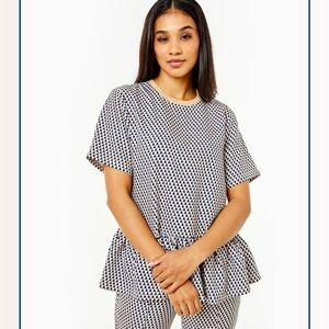 Addison Bay Mixed Botanist Top Short Sleeve
